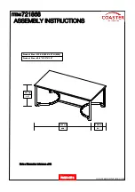 Preview for 4 page of Coaster 721868 Assembly Instructions