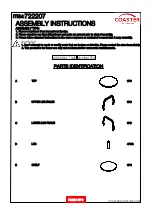 Preview for 2 page of Coaster 722207 Assembly Instructions Manual