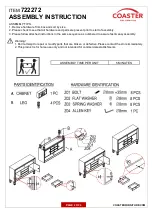 Preview for 2 page of Coaster 722272 Assembly Instructions