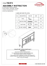 Preview for 3 page of Coaster 722272 Assembly Instructions