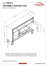 Preview for 4 page of Coaster 722272 Assembly Instructions