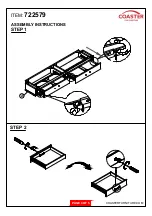 Preview for 3 page of Coaster 722579 Assembly Instructions Manual