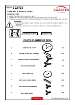 Предварительный просмотр 2 страницы Coaster 722720 Assembly Instructions Manual