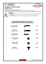 Предварительный просмотр 3 страницы Coaster 722720 Assembly Instructions Manual