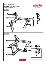 Предварительный просмотр 4 страницы Coaster 722720 Assembly Instructions Manual