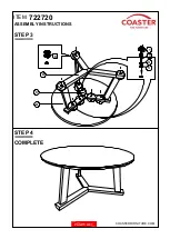 Предварительный просмотр 5 страницы Coaster 722720 Assembly Instructions Manual