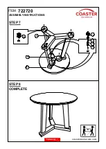 Предварительный просмотр 7 страницы Coaster 722720 Assembly Instructions Manual