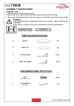 Preview for 2 page of Coaster 723028 Assembly Instructions