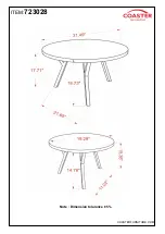 Preview for 4 page of Coaster 723028 Assembly Instructions