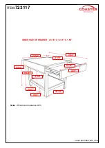 Предварительный просмотр 4 страницы Coaster 723117 Assembly Instructions