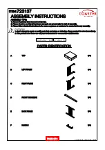 Preview for 2 page of Coaster 723137 Assembly Instructions Manual