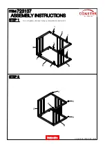 Preview for 4 page of Coaster 723137 Assembly Instructions Manual