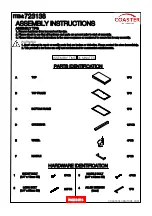 Preview for 2 page of Coaster 723138 Assembly Instructions