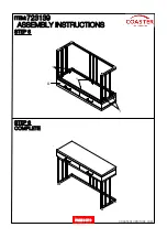 Preview for 6 page of Coaster 723139 Assembly Instructions Manual