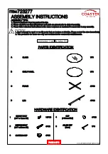 Preview for 2 page of Coaster 723277 Assembly Instructions