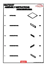 Preview for 3 page of Coaster 723457 Assembly Instructions Manual