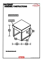 Preview for 11 page of Coaster 723457 Assembly Instructions Manual