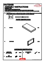 Предварительный просмотр 2 страницы Coaster 723458 Assembly Instructions