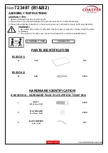 Preview for 2 page of Coaster 723497 B1 Assembly Instructions