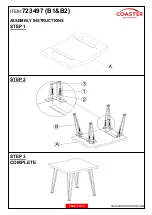 Preview for 3 page of Coaster 723497 B1 Assembly Instructions