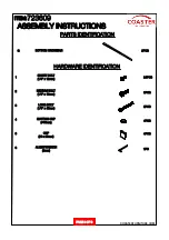 Preview for 3 page of Coaster 723609 Assembly Instructions Manual