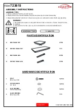 Preview for 2 page of Coaster 723615 Assembly Instructions