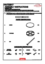 Предварительный просмотр 2 страницы Coaster 723917 Assembly Instructions