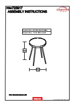 Предварительный просмотр 5 страницы Coaster 723917 Assembly Instructions