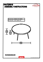 Preview for 8 page of Coaster 723918 Assembly Instructions Manual