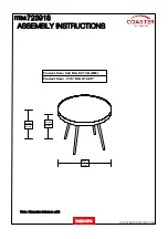 Preview for 9 page of Coaster 723918 Assembly Instructions Manual