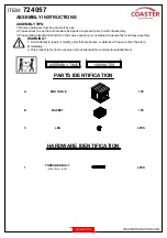 Preview for 2 page of Coaster 724057 Assembly Instructions