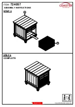 Preview for 4 page of Coaster 724057 Assembly Instructions