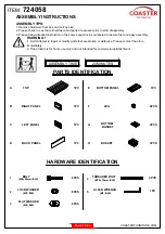 Preview for 2 page of Coaster 724058 Assembly Instructions Manual