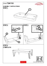 Preview for 3 page of Coaster 724118 Assembly Instructions