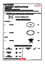 Preview for 2 page of Coaster 724228 Assembly Instructions Manual