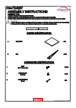 Preview for 2 page of Coaster 724287 Assembly Instructions