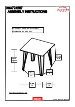 Preview for 4 page of Coaster 724287 Assembly Instructions