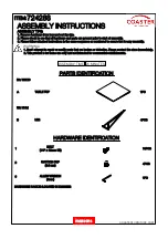 Preview for 2 page of Coaster 724288 Assembly Instructions