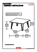 Preview for 4 page of Coaster 724288 Assembly Instructions