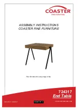 Coaster 724317 Assembly Instructions preview