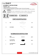 Preview for 2 page of Coaster 724317 Assembly Instructions