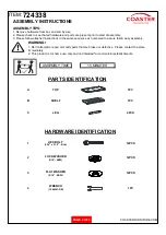 Preview for 2 page of Coaster 724338 Assembly Instructions