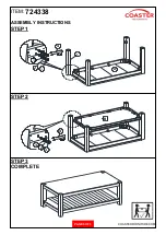 Preview for 3 page of Coaster 724338 Assembly Instructions