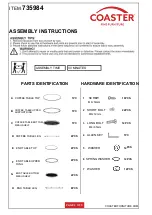 Preview for 2 page of Coaster 735984 Assembly Instructions