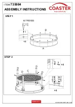 Preview for 3 page of Coaster 735984 Assembly Instructions