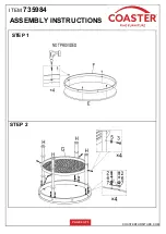 Preview for 4 page of Coaster 735984 Assembly Instructions