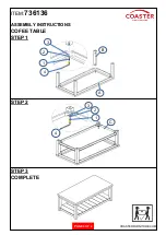 Предварительный просмотр 3 страницы Coaster 736136 Assembly Instructions