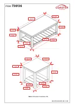 Предварительный просмотр 5 страницы Coaster 736136 Assembly Instructions