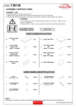 Предварительный просмотр 2 страницы Coaster 736145 Assembly Instructions