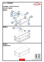 Предварительный просмотр 3 страницы Coaster 736145 Assembly Instructions